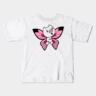 White ButterBat Kids T-Shirt